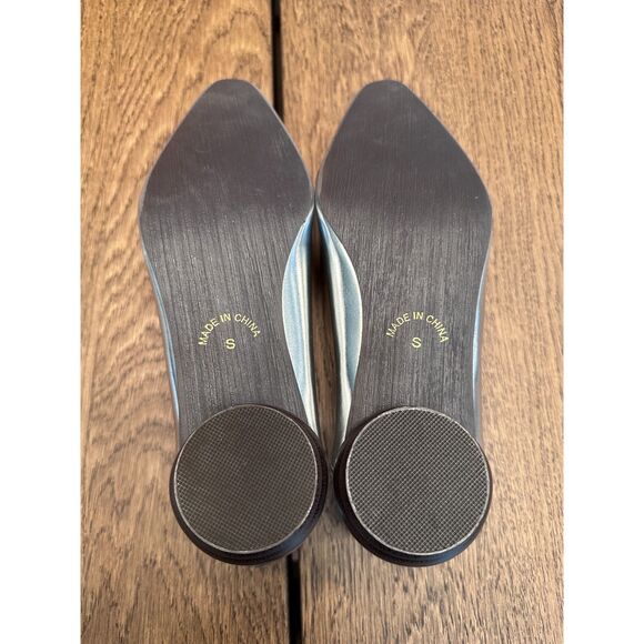 Vivian x Mako Wood Chunky Heel Silver Babouche – Size S (fits ~US 5–5.5) - Picture 2 of 11